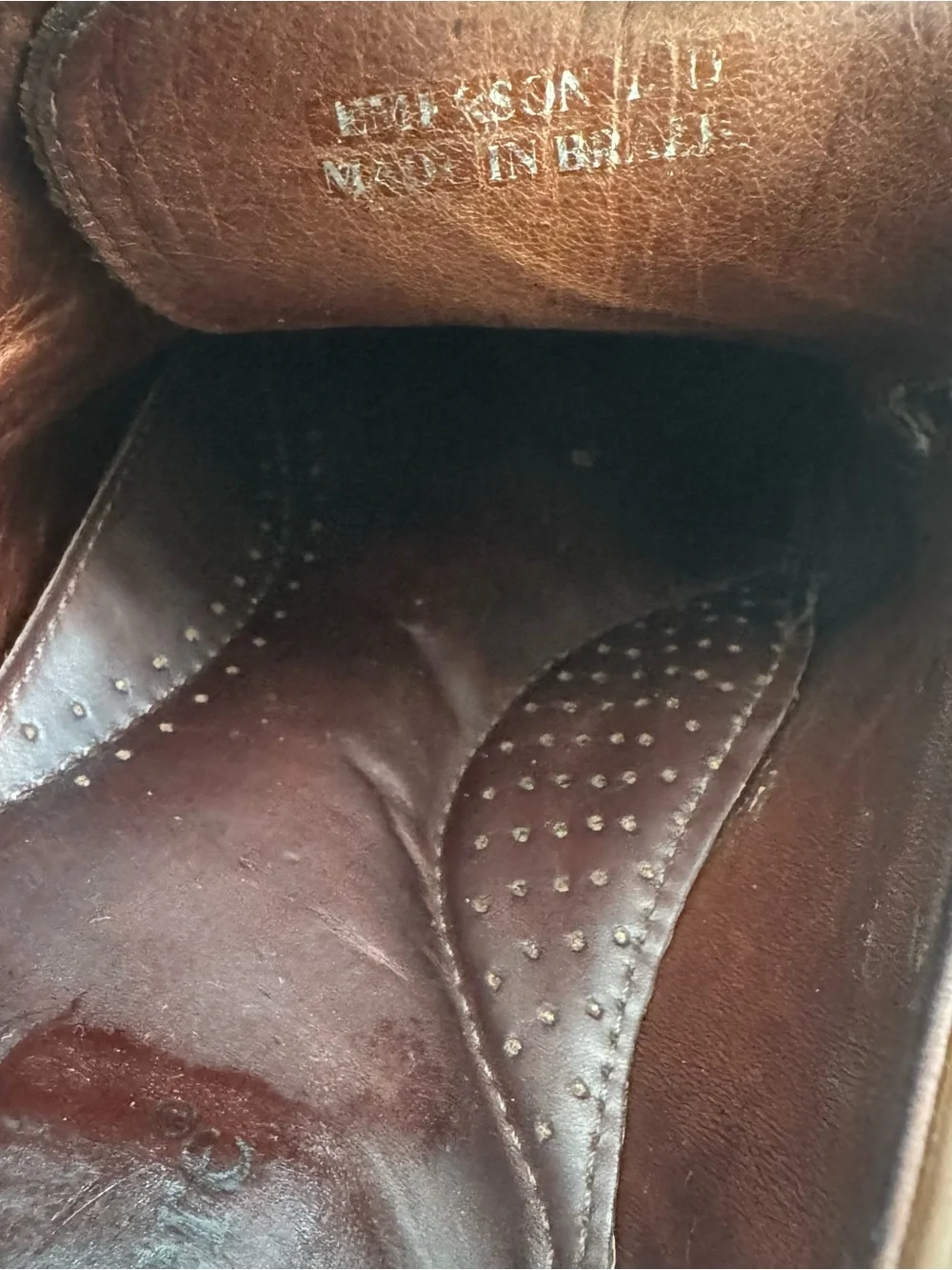 Studio Belvedere Mens 10 Double Monk Strap Buckle Woven Cognac Leather Shoes
